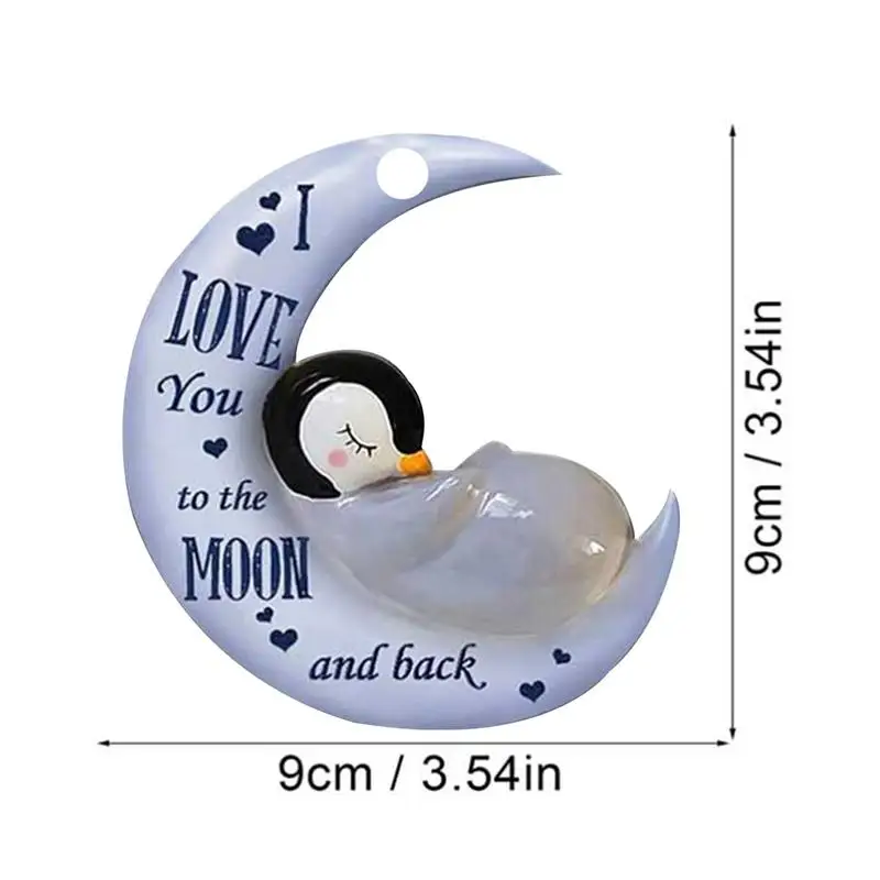 Accessoires de suspension de miroir de voiture 2D, ornements mignons d' intérieur de voiture, Love You To The Moon And Back - AliExpress