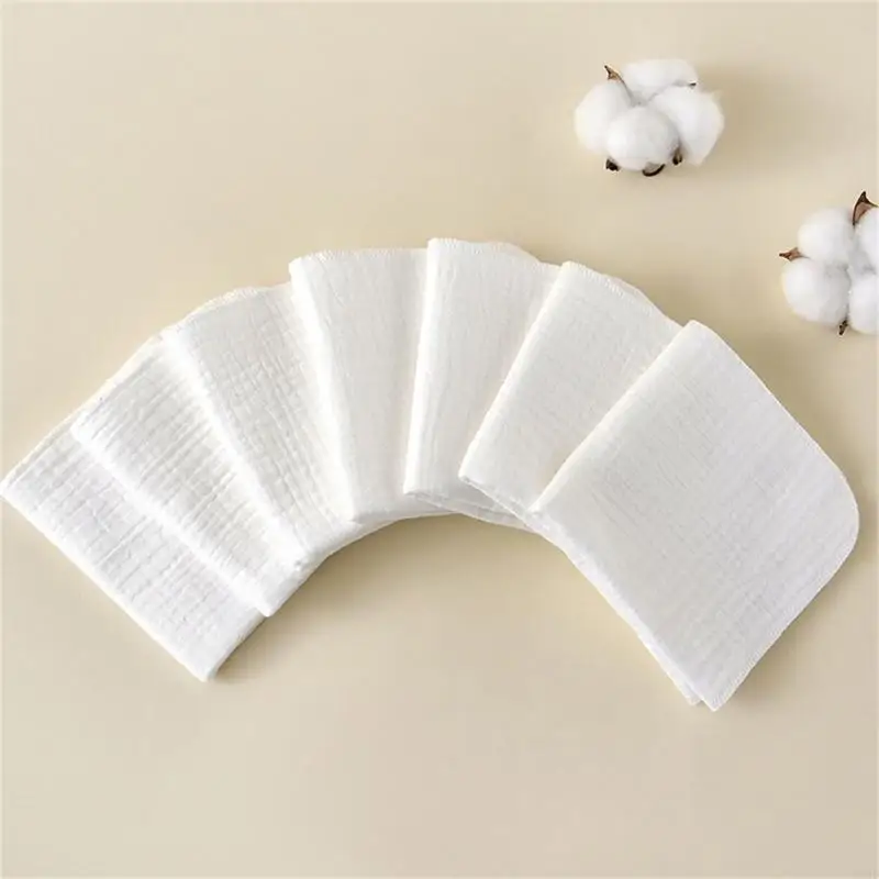 Cotton Washcloth Soft & Absorbent Towel Breatahble Burping Cloth for Newborns and Toddler Home Daily Care