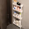Behind The Door Storage Cabinet Bathroom and Kitchen Storage Rack Multi-layer Narrow Cabinet Space Saving Trolley Storage Rack 1