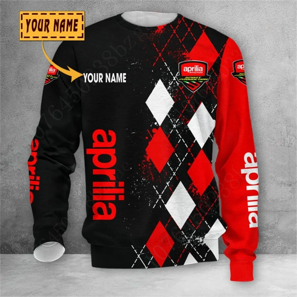 

Aprilia T Shirt For Men Women Harajuku Sweatshirt Top Unisex Clothing Casual O Neck Long Sleeve Anime 3D Printing T-shirts
