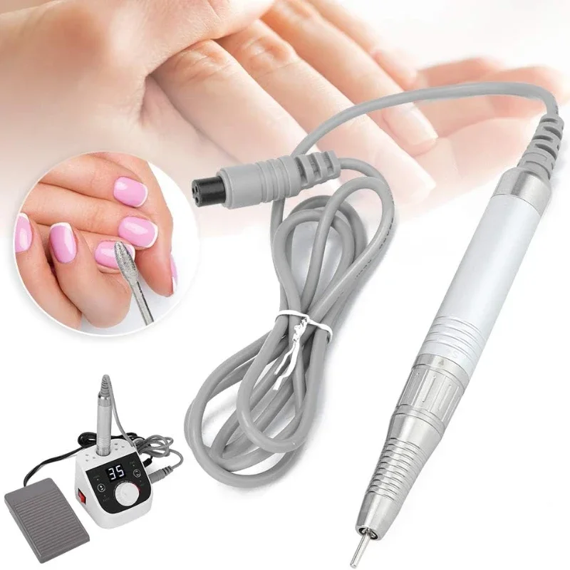 Nail Drill Handpiece Electric Nail Polisher Handle Stable Low Noise Antislip Handle Beauty Salon Manicure Store Salon Shop 2