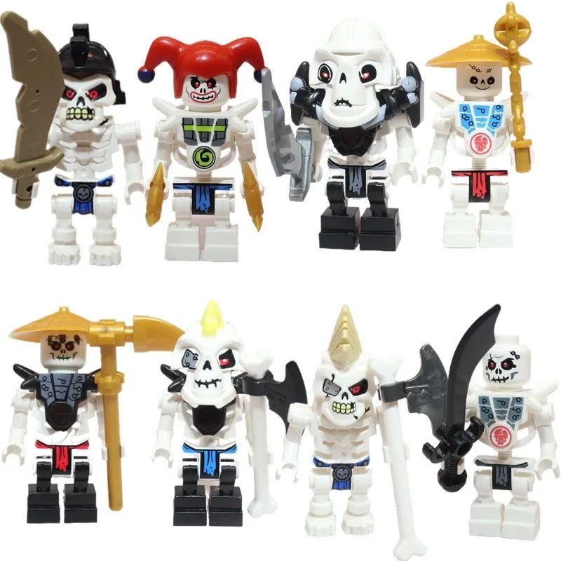 Ninja Anime Charaktere Mini-Figuren Bausteine Spielzeug Puppen Modellfiguren Kinder Jungen Geburtstagsgeschenke Schlangen-Monster Kampfmodell