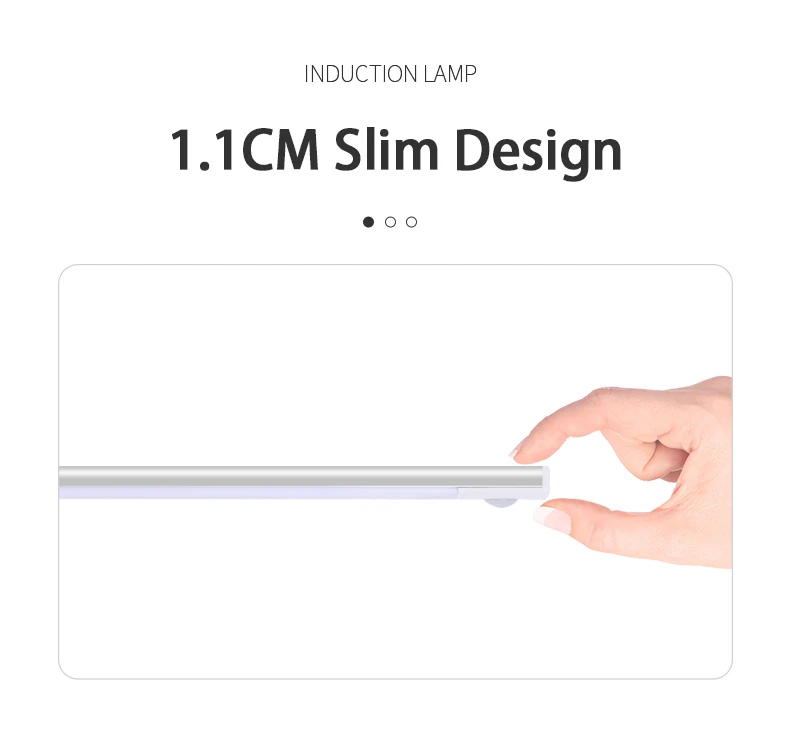 Description Picture 3 of itemCabinet Lights Motion Sensor LED Wireless USB Under Ultra Thin Night Light For Kitchen Cabinet Bedroom Wardrobe Indoor Lighting