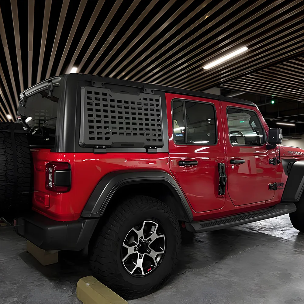 Rear Right Window Storage Molle Panel Flank Kit Window Protective Decoration For Jeep Wrangler JL-4Door Exterior Parts Jeep Window Molle Panel