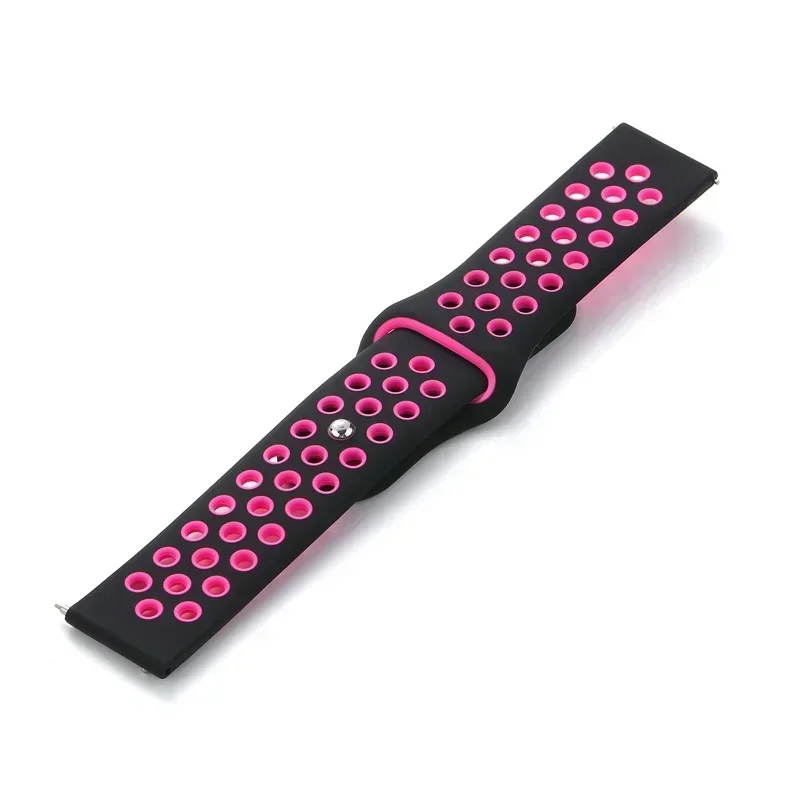 Silicone Sports Wristband Bracelet - 20mm/22mm Adjustable Strap