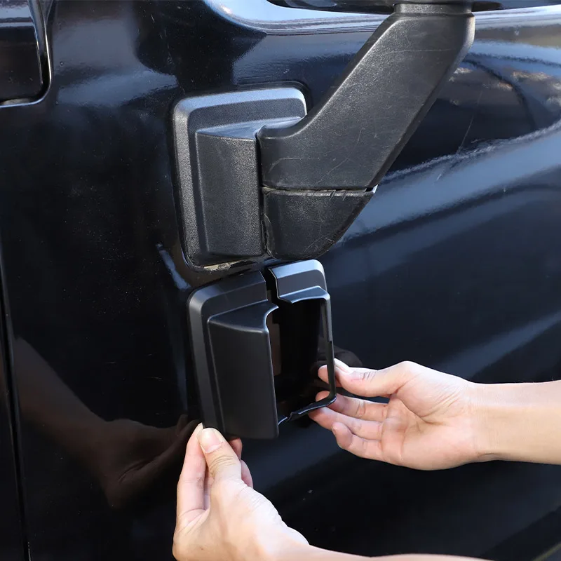 

For Hummer H3 2005-2009 ABS Matte Black Car Side Mirror Bottom Cover Decorative Sticker Car Exterior Accessories