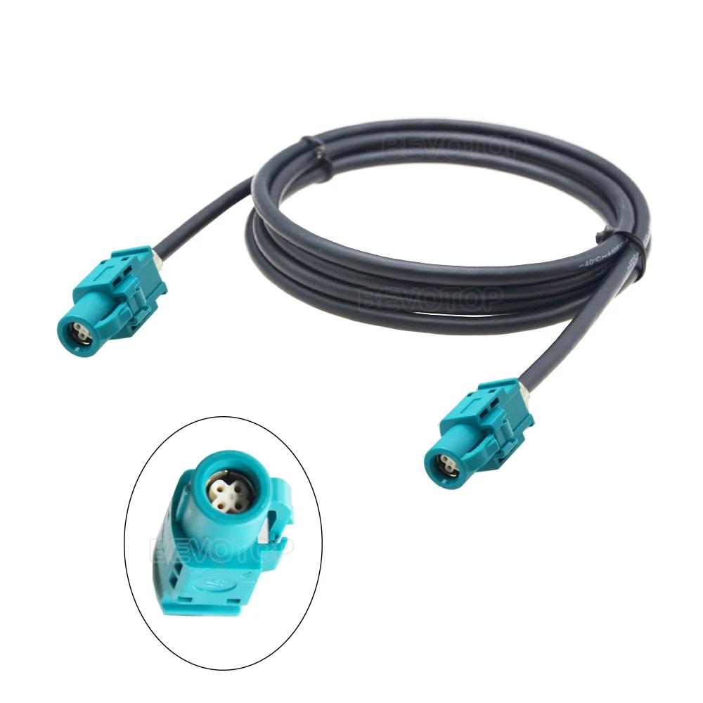 bevotop hsd cabo de fio elétrico usb fakra hsd lvds macho para macho pinos núcleos cabo para benz bmw audi tesla vw
