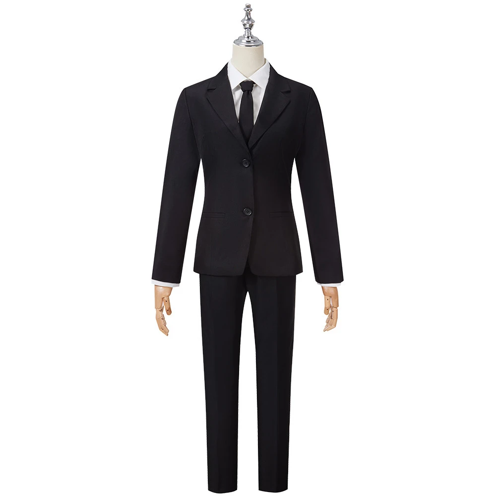 

Anime Chainsaw Man Devil Hunters Uniform Suit Kobeni Higashiyama Makima Cosplay Costume Power Denji Aki Black Outfit Party Suit