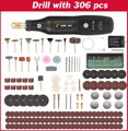 Drill with 306pcs