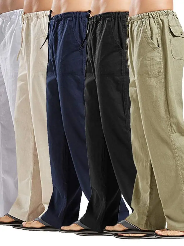 

Trendy Men's Large Pocket Casual And Versatile Home Pants