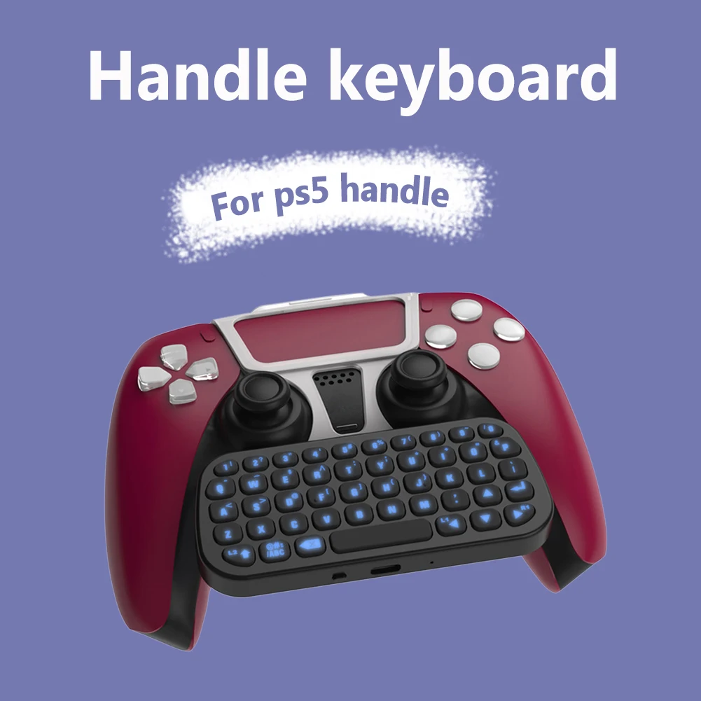 TP5-0556S Wireless Bluetooth-compatible Gamepad Keyboard Chat Voice Pad External Key Panel Game Accessories for PS5 Controller