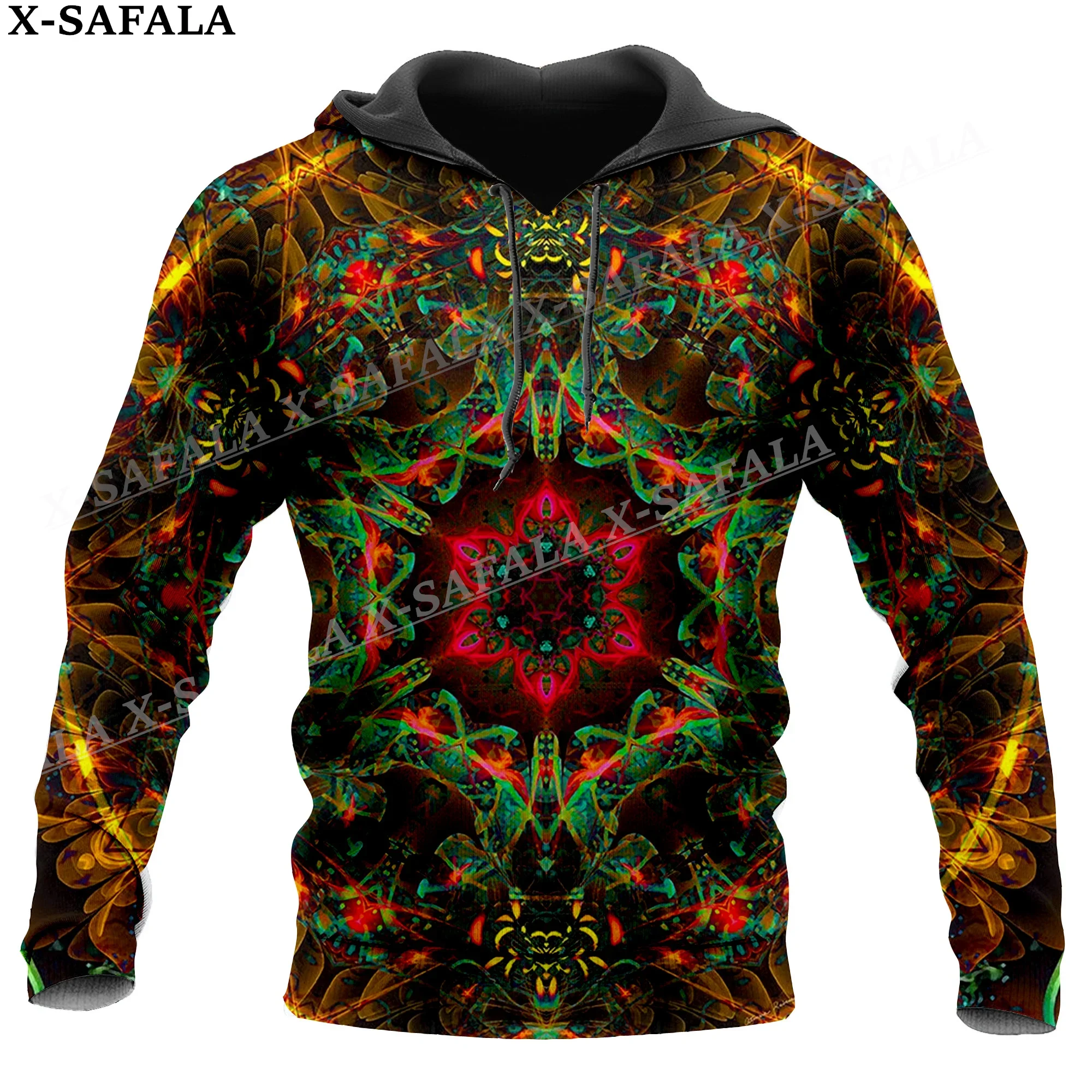 

Hippie Psychedelic Colorful Trippy 3D Print Hoodie Man Women Pullover Sweatshirt Hooded Jersey Coat Tracksuits-6