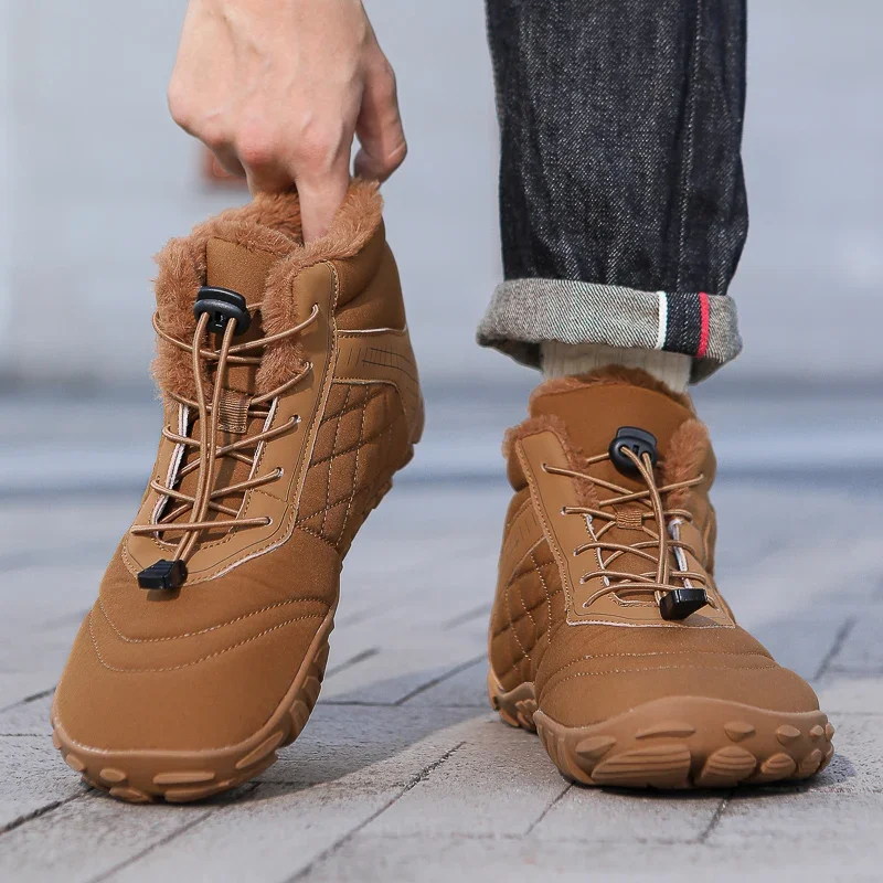 Snow Boots and Hiking Shoes for Men Women Winter Outdoor Non-slip Warm Fur Casual Plus Size Ankle