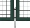 Garden Gate Outdoor Steel Lockable Fence Gate Green For Patio, Terrace, Backyard, Outdoor Furniture 120.5 X 59.1 Inches (W X H) 4