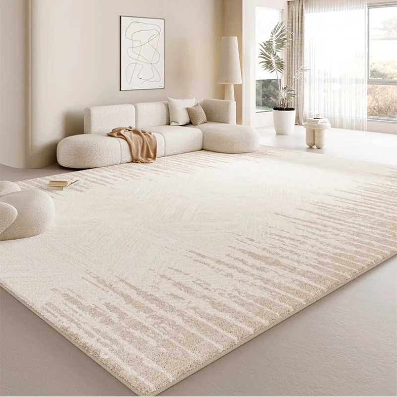Cream Style Rugs for Bedroom Thick Washable Lounge Floor Mat Large Area Living Room Decoration Plush Carpet Home Fluffy Soft Rug 3