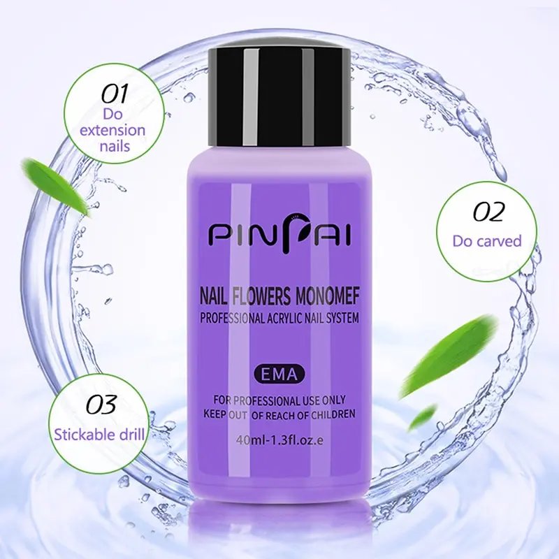 Nail Acrylic Liquid 40ml Acrylic Liquid Monomer Crystal Nail Art Nail Extension Carving Liquid Crystal Art Extension