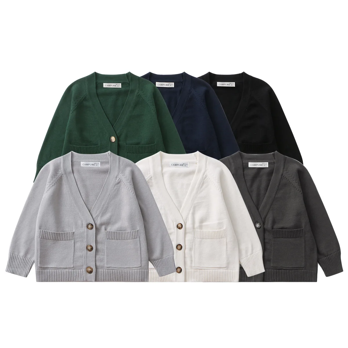 Boys V Neck Knitwear Sweater