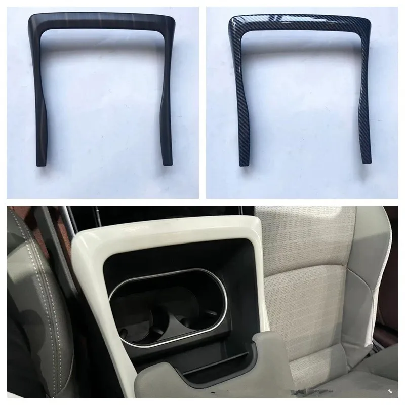 

Углеродное волокно ABS Автомобильный интерьер передний держатель стакана для воды панель Крышка отделка стикер Подходит для Toyota BZ4X Pro 2022