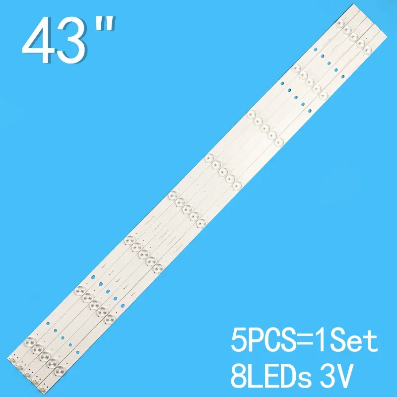 

5pcs Tv Led Backlight Strip For Panasonic 42inch IC-A-HWCC42D486 TH-43C410K TX-43ESW504 TH-43DS630W TC-43DS630C TH-43CS600
