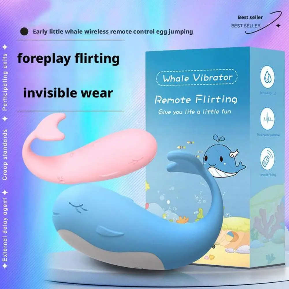 Little whale Wireless Jump Egg Remote control Flirting Masturbation False penis G-spot stimulation Vibrator for women Sex toys