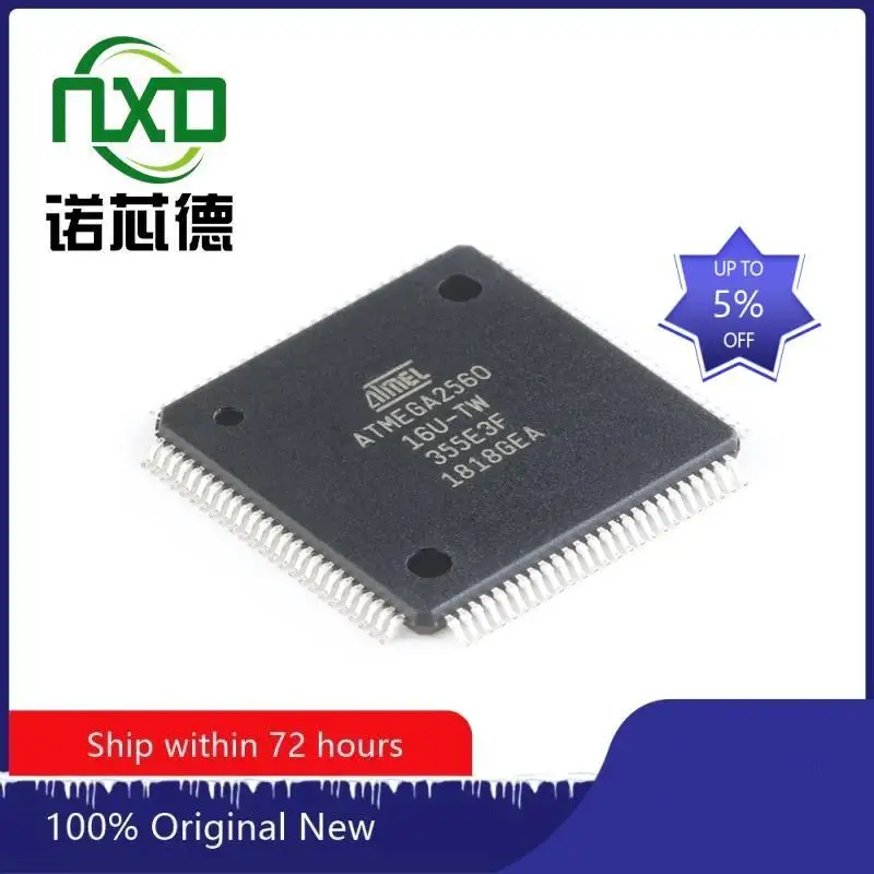 

5PCS/LOT ATMEGA2560-16AU TQFP100 new and original integrated circuit IC chip component electronics professional BOM matching