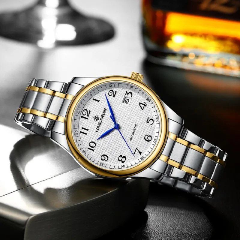 Dropshipping Mechanical Watch Men Automatic Mens Watches Waterproof Reloj Hombre Stainless Steel Male Clock Деловые мужские часы