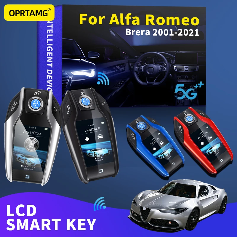 Чехол для смарт-ключа с ЖК-дисплеем OPRTAMG Alfa Brera 2001 2002 2003 2004 2005 2006 2007 2008 2009 2010 2011 2012