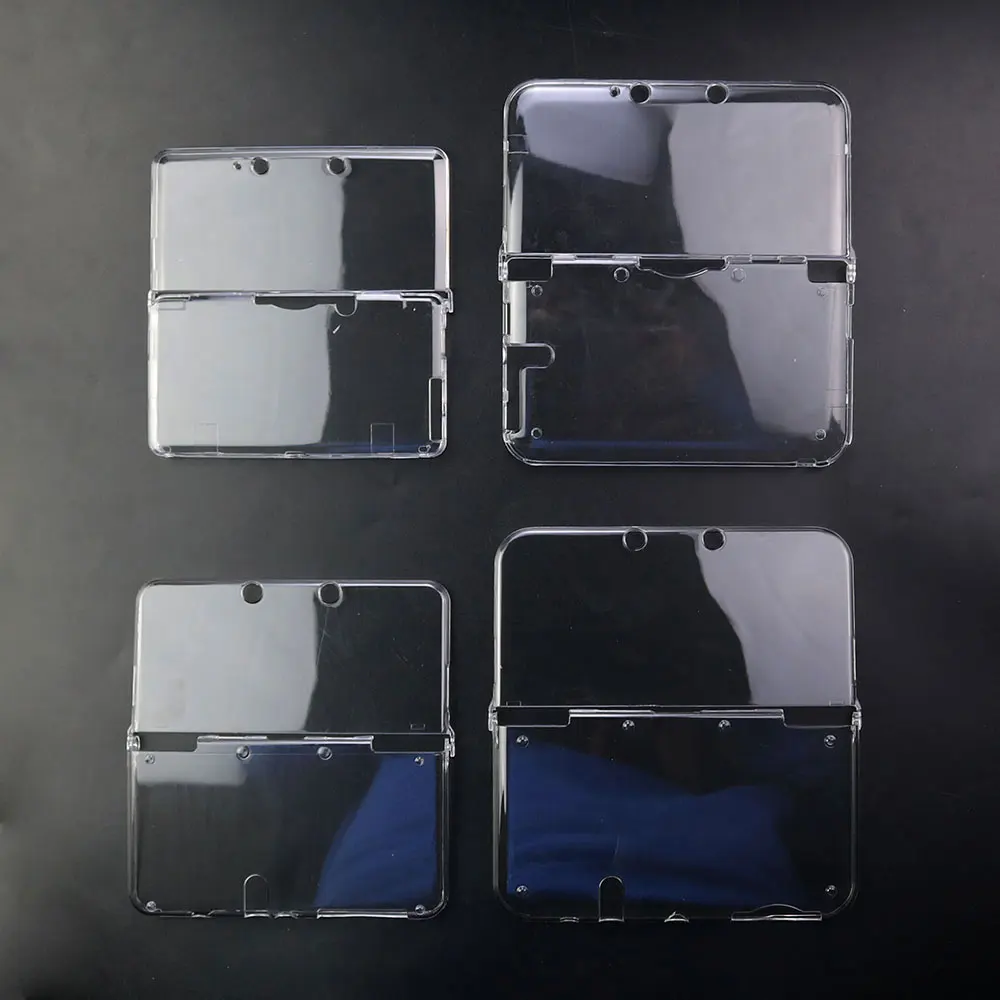 JCD 대량 플라스틱 투명 크리스탈 보호 하드 쉘 스킨 케이스 커버 3DS 새로운 3DS XL LL NDSL NDSI XL LL 콘솔