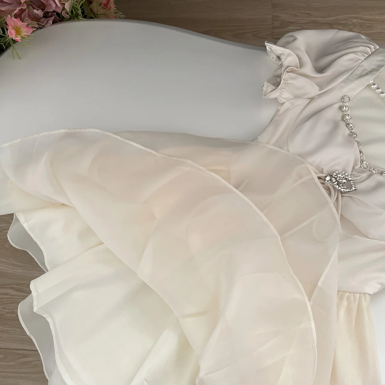 Elegant Vintage Princess Birthday Party Mini Dresses for Women Diamons Ball Gown A-line Korean Luxury One Piece Vestido Mujer