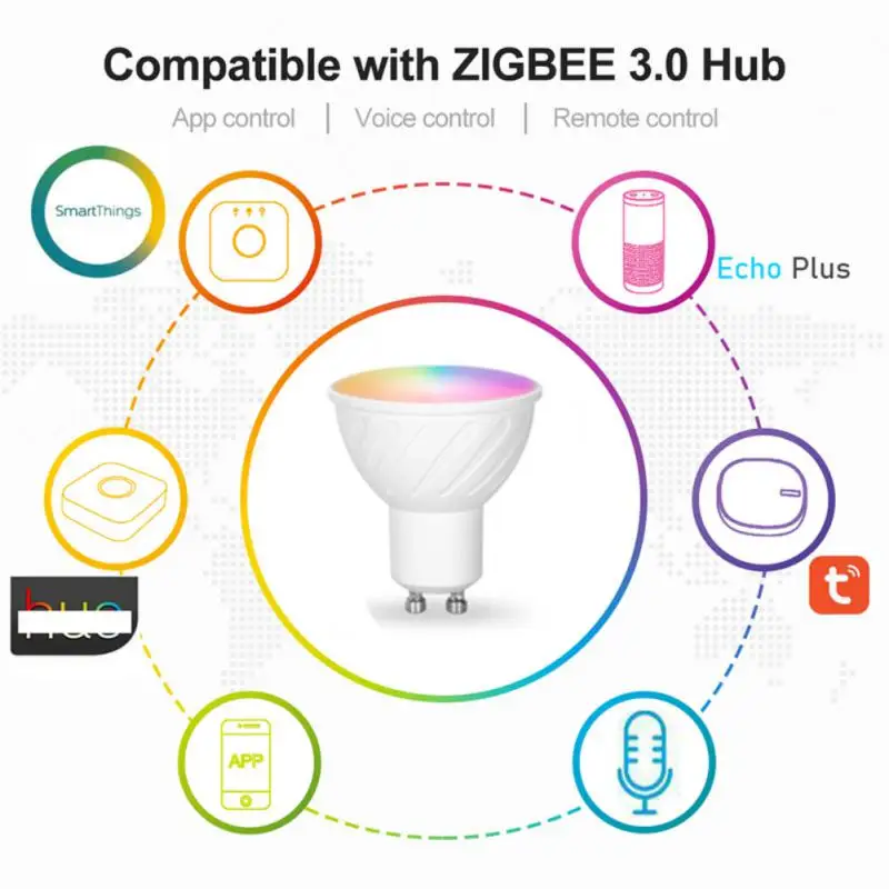 

Smart Led Downlight Power 5w Color Changing Warm Cool Light 3.0 Multiple Modes Intelligent Voice Control Home Appliances