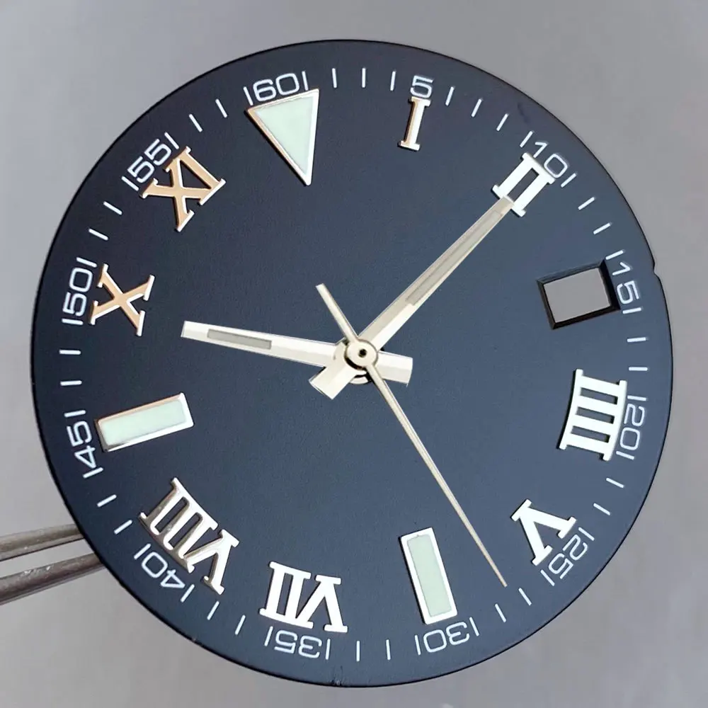 Quadrante dell'orologio Sunburst da 29 mm quadrante romano per