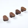 New Natural Wood Clothes Hanger Wall Mounted Coat Hook Decorative Key Holder Hat Scarf Handbag Storage Hanger Bathroom Rack 3