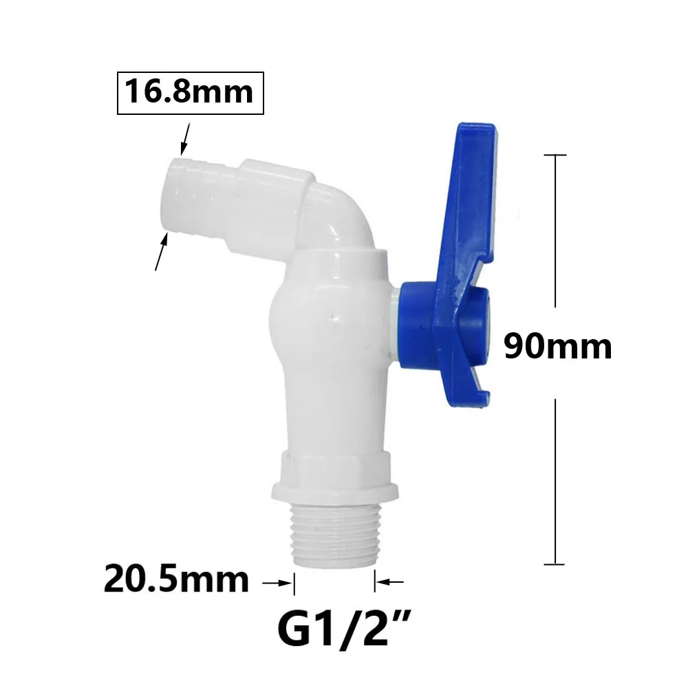 Tank Tap Adapter Valve S60X6 Coarse Thread Garden Quick Connect Faucet 1/2 3/4