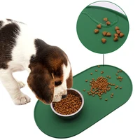Silicone Pet Bowl Mat Placemat Waterproof Prevent Spills Dog Cat Food Feeding Pad Kitten feeding Pet Bowl tray Mats 2