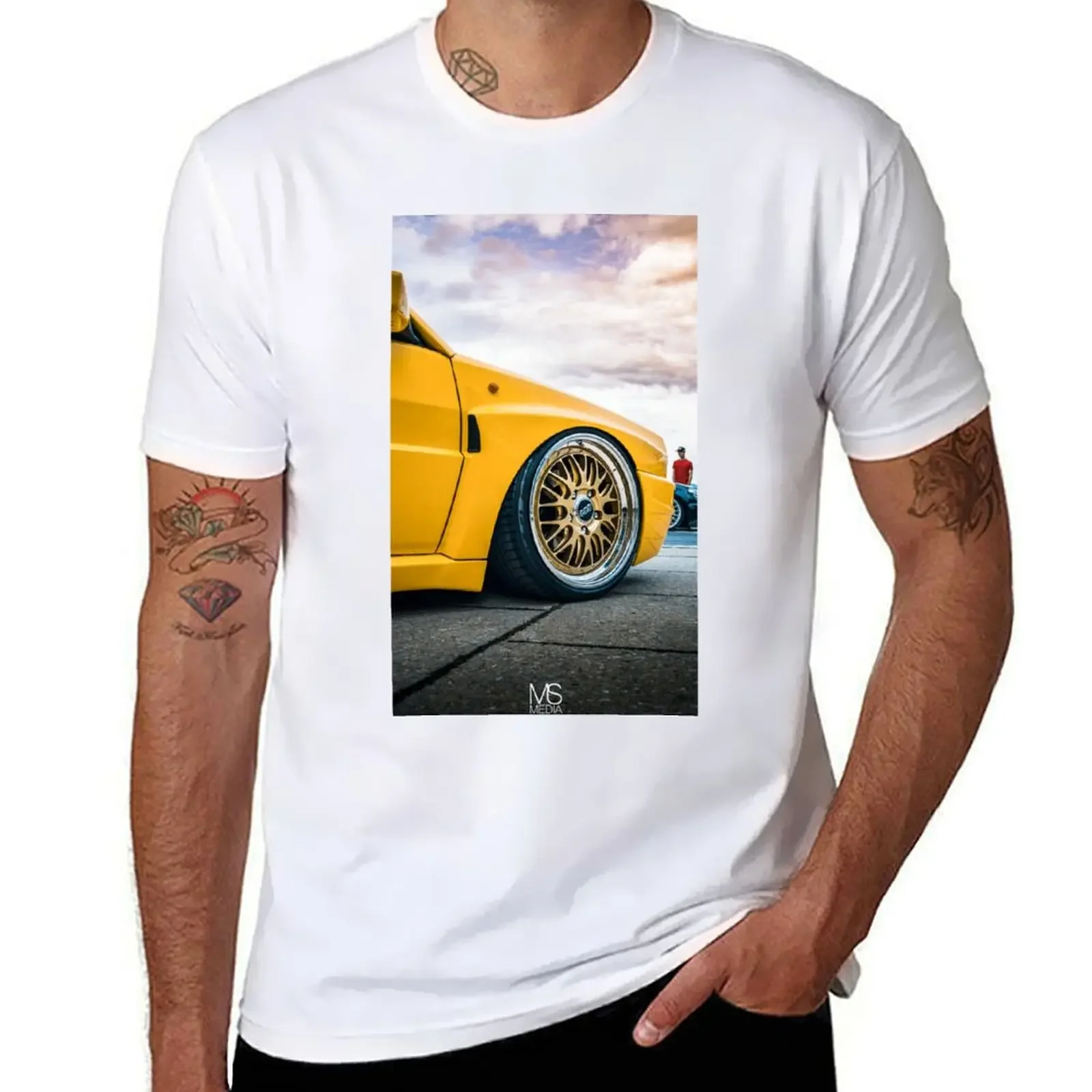Bbs Wheels E88 On Delta Hf Integra Evo 2 - Ms-Media T-Shirt Camicetta Kawaii Clothes T-Shirt Aderenti Per Uomo