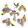 5-piece Parrot Toy Biting Toy Drawing Toy Finger Set Sichuan Pepper Wood Paper Silk Weaving Tube Toy Set 1