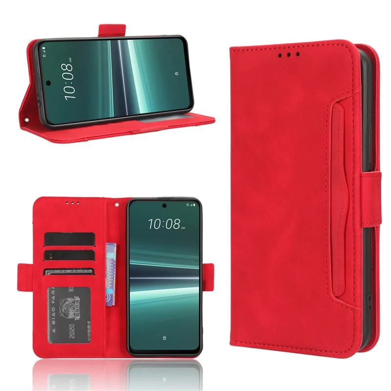 Per Htc U23 Pro Custodia A Portafoglio Flip Style Skin Feel Cover In Pelle Per Htc U23 Pro Htc U23 Con Slot Per Schede Separato