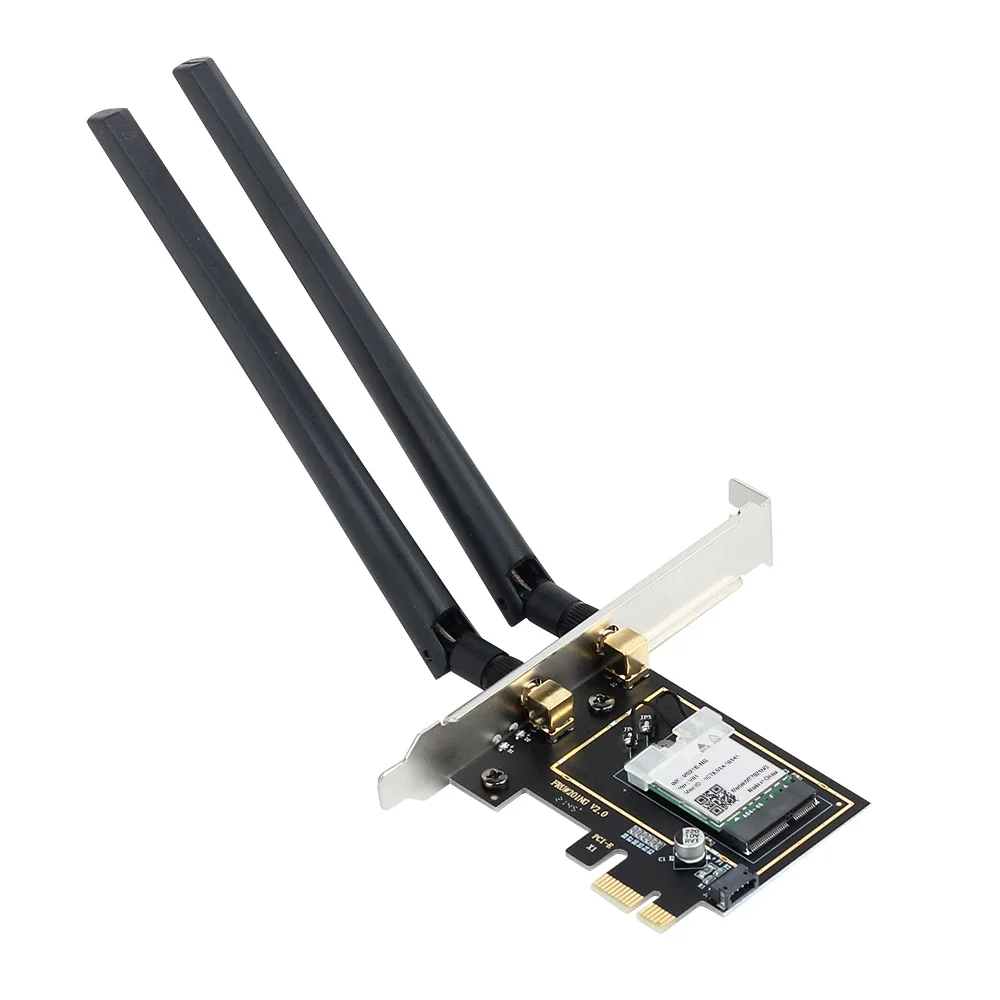 듀얼 밴드 블루투스 5.2 어댑터, AX1800 와이파이 6 MT7921 PCI 익스프레스, 1800Mbps, 802.11AX, 2.4G, 5Ghz, Win10 용