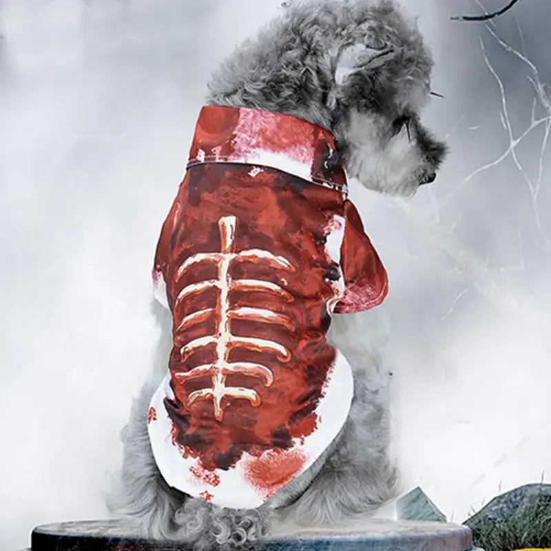Halloween Pet Blood Stained Costume for Cats Dogs
