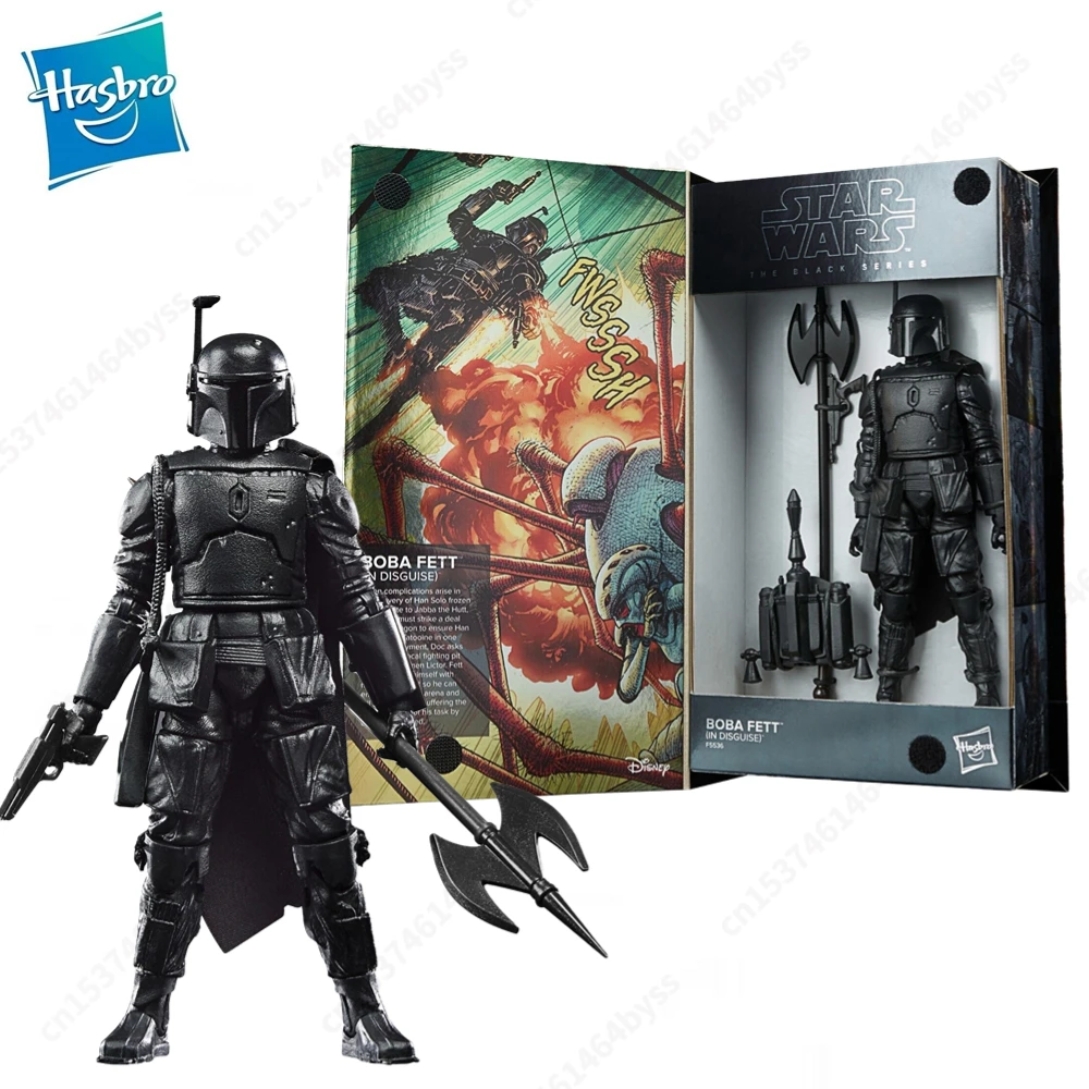 

Hasbro Star Wars Black Serie SDCC 2022 Comic Wrap Boba Fett Action Figure Model Toy Collection Hobby Gift