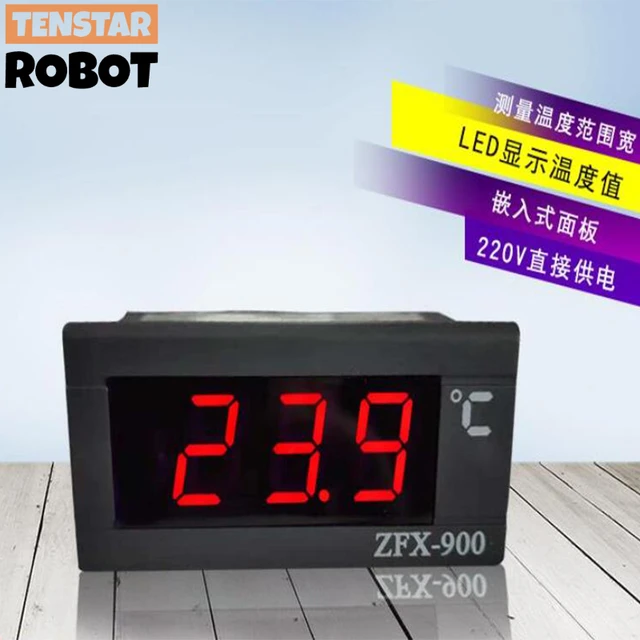 Termómetro de refrigerador con sonda, termómetro doméstico para interiores  y exteriores, medidor de temperatura de congelador, Mini termómetro de  alarma - AliExpress