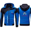 Car Logo Citroen Men's Double Zipper Jacket Harajuku Fashion Windproof Jacket Outdoor Fishing and Mountaineering Top 4