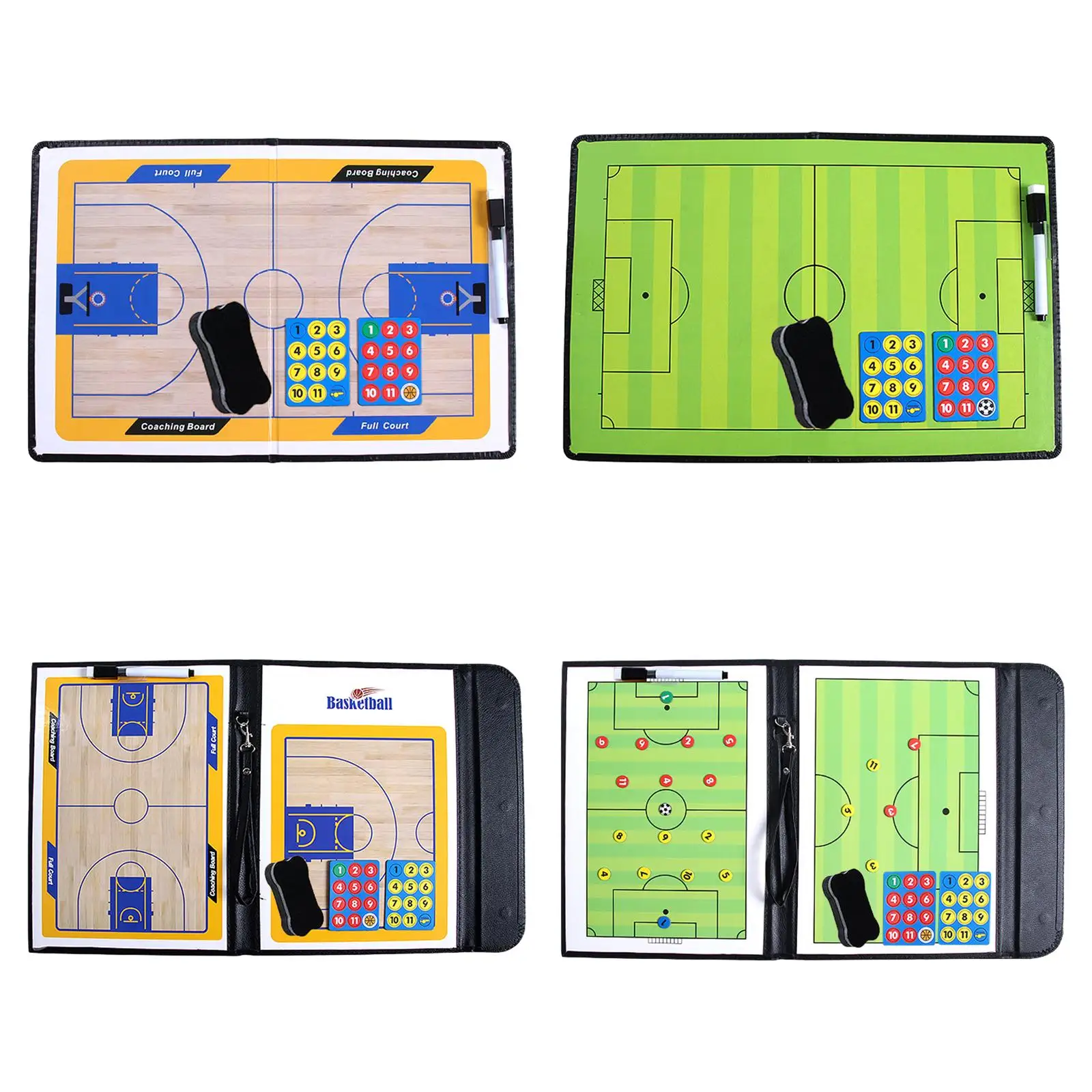 

Coaching Boards Useful Equipment Strategy Set Magnets Durable Erase Coaches Clipboard Basketball Football Coaching Boards