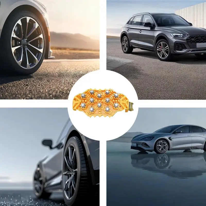 Car Tire Chains Safe Traction Tire Chains Security Chain Heavy Duty Snow Noise Reduction Traction Mud For