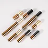 3/5/10ML Amber Glass Roller Perfume Bottle Empty Mini Roll on Gold Black Cap Cosmetics Sample Tube Thin Vials Refillable Bottle 2