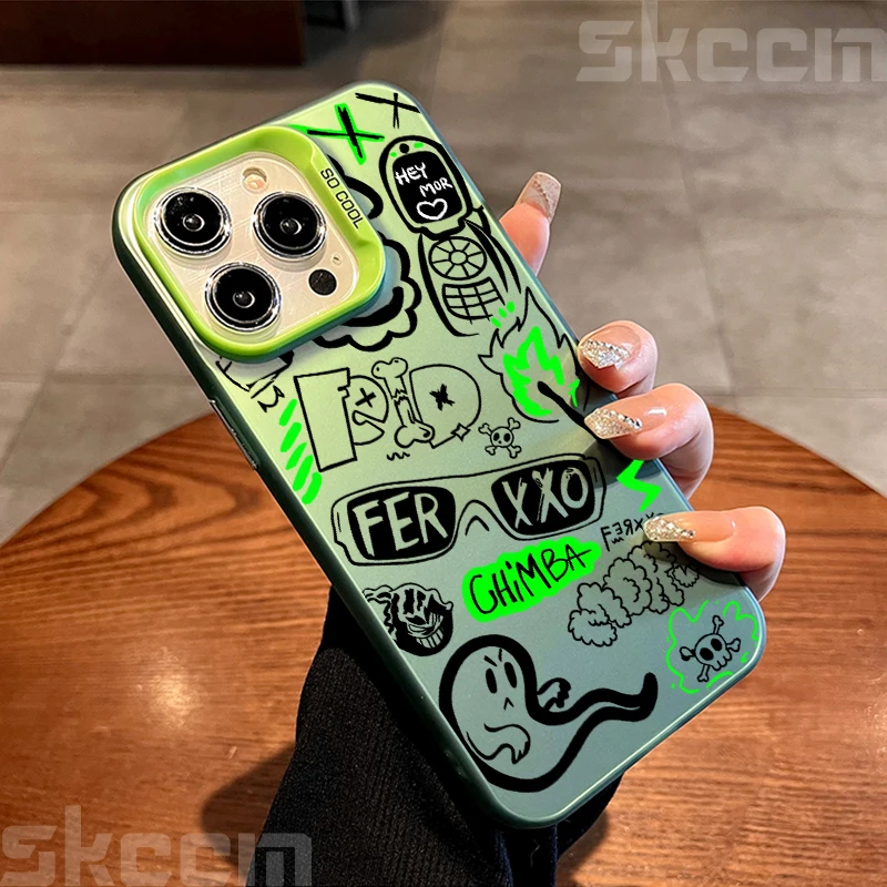 Street Classic Graffiti Print Shockproof Phone Case - Hard Cover Design