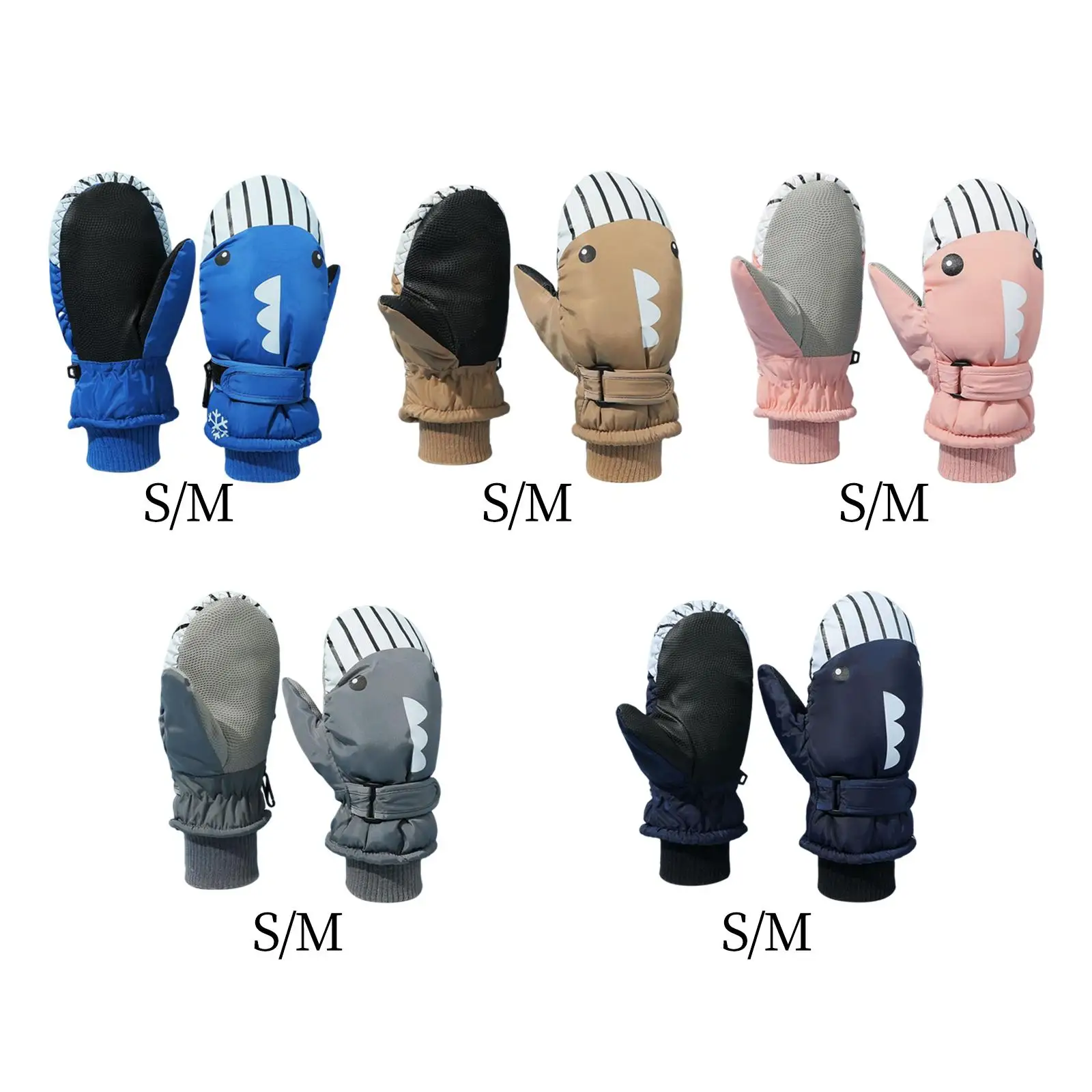 

Snow Ski Gloves Waterproof Warm Winter Insulated Portable Comfortable Connecting Lock Mittens for Boys Girls Toddler Outdoor
