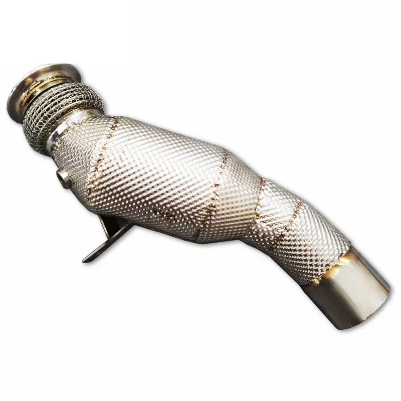 Head Section High flow Pipes branch downpipe Exhaust Pipe with catalyst for BMW M2 N55 3.0T -