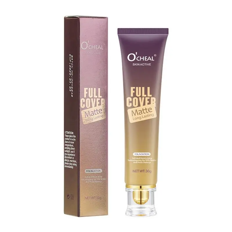 

30g Matte Face Base Makeup Long Lasting Liquid Foundation Oil-Control Face Foundation Matte Concealer Facial Makeup