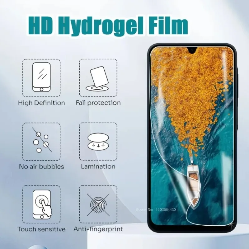 4 pellicole idrogel ad alta definizione per Samsung Galaxy A56, pellicola protettiva lucida per schermo, pellicola morbida in TPU per Samsung Galaxy A56 - immagine 3